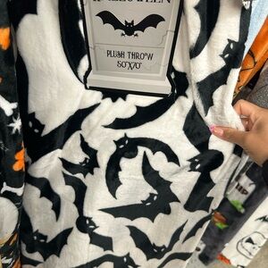 Halloween Bat Plush Throw Blanket
